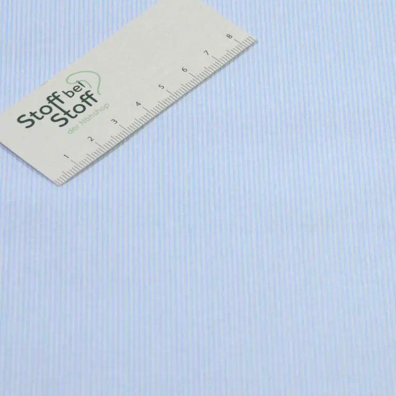 Knallerangebot Baumwolle Streifen Hellblau - 1101